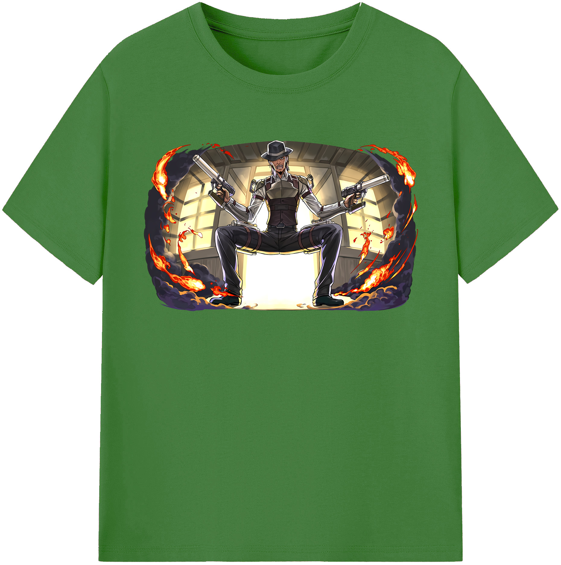 （画像用） 進撃の巨人 ケニー·アッカーマン Attack on Titan Kenny Ackerman レディースカジュアルプリントTシャツ（綿100％）